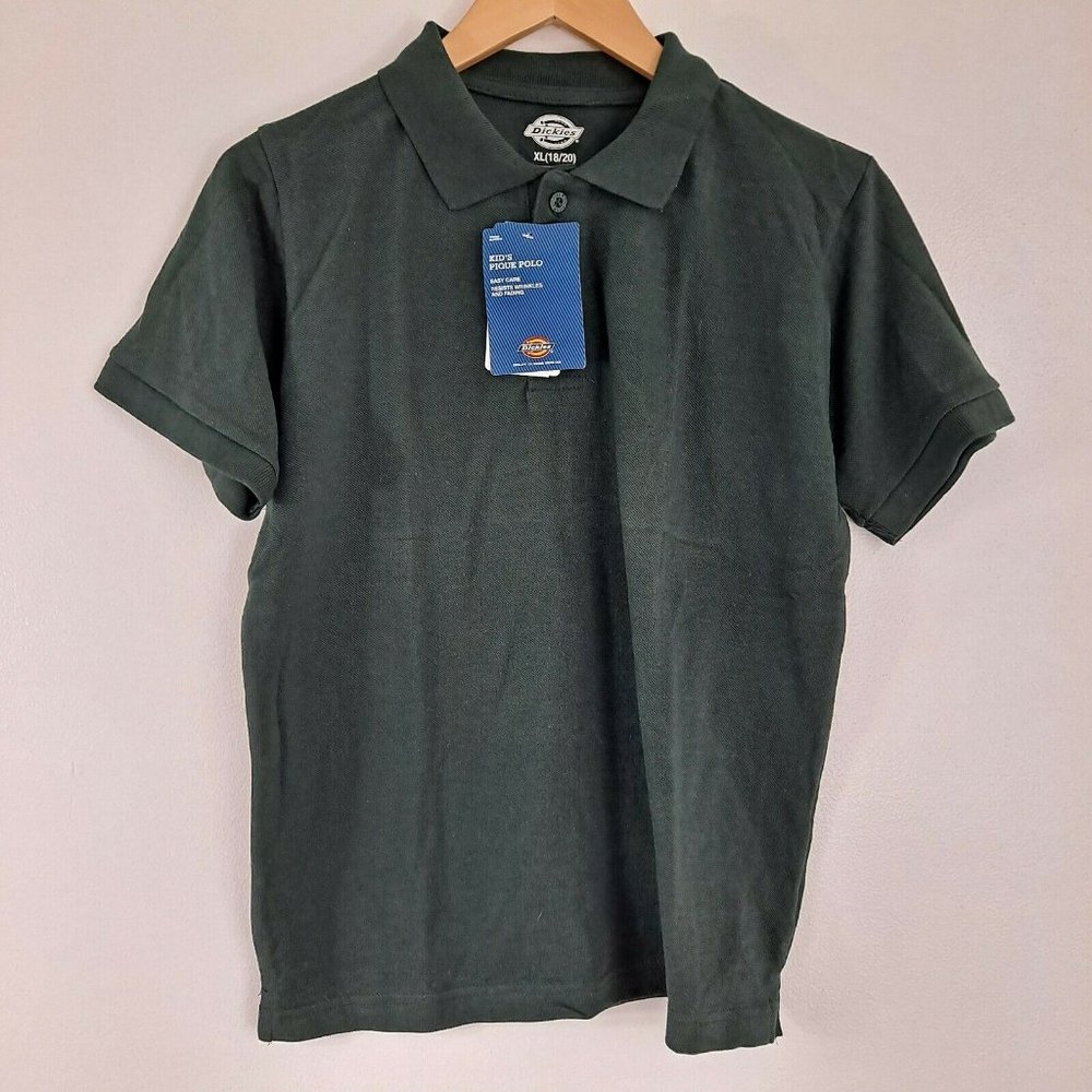 Dickies Uniform Polo Short Sleeve  Green Youth XL 18 / 20